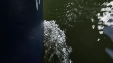 Close up shot of the Bow (front side of the boat) Stock Footage 143937471