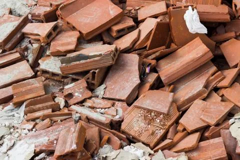 Close-up shot of brick batch of structure Stock Photos