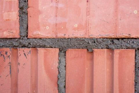 Close-up shot of Brick wall pattern texture background Foto stock