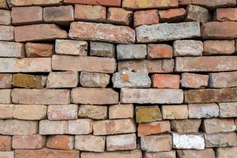Close up shot of a brick wall texture Foto stock
