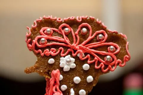Close up shot of a brittle cake Stock Photos