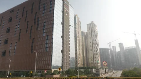 Close shot of buildings Stock-Footage 147686383