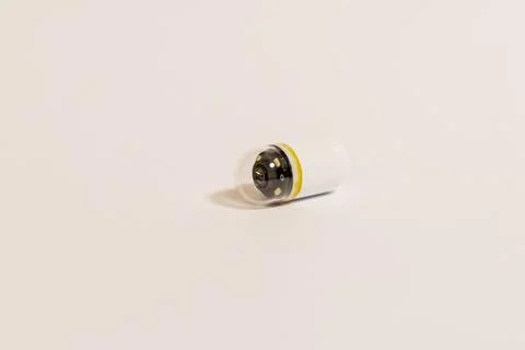 Close up shot of the capsule endoscopy camera. Healthcare Stock Photos
