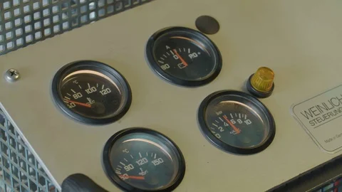 Close up shot of car engine measuring, testing and diagnostics Stock Footage 94861274