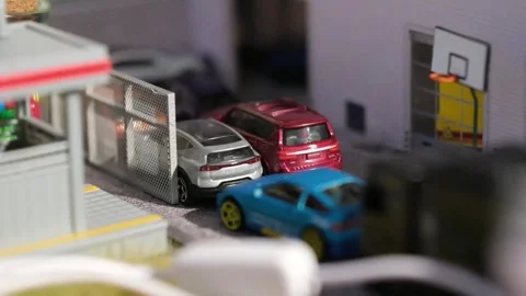Close up shot of car models San Francisco CA USA Feb 1st 2026 Stock Footage 328117178