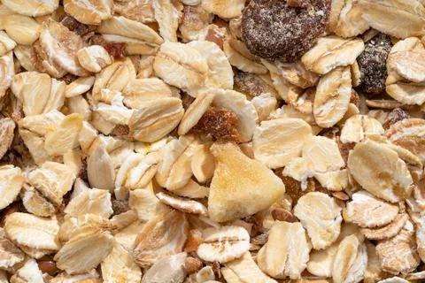 Close up shot of cereal. Foto stock