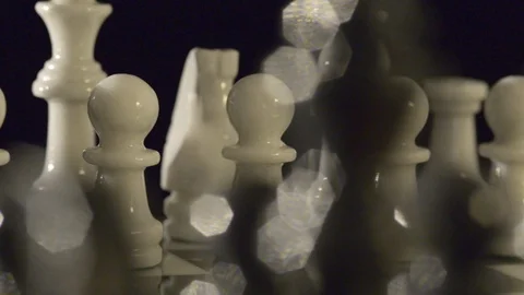 Close up shot of chess pieces Stock-Footage 103983388