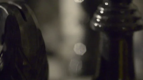 Close up shot of chess pieces Stock Footage 103984081