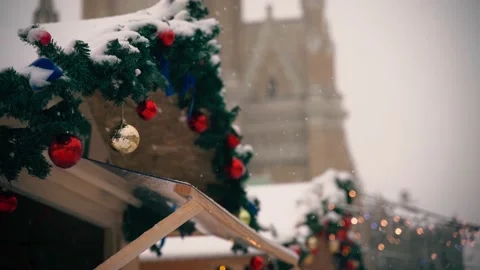 A close up shot of a Christmas decorations Stock Footage 167449101