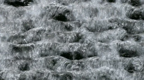 Close-up shot of clear water and bubbles falling. Video stock 65249455