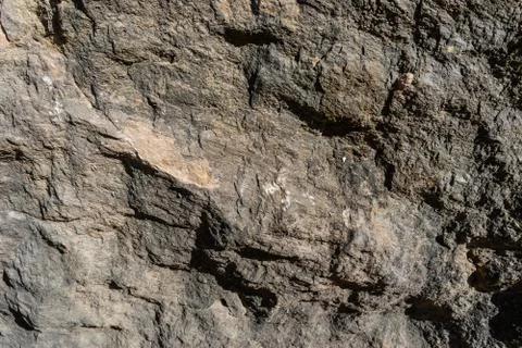 A close-up shot of the cliff texture of the low Alps mountains Stock Photos