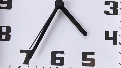 Close up shot from clock hands showing a undertermined time Stock-Footage 155615221