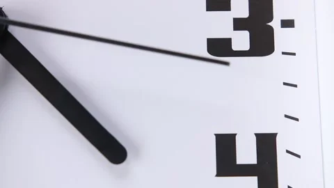 Close up shot from clock hands showing a undertermined time Stock Footage 155615467