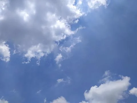 A close up shot of clouds in the sky. Stock Photos