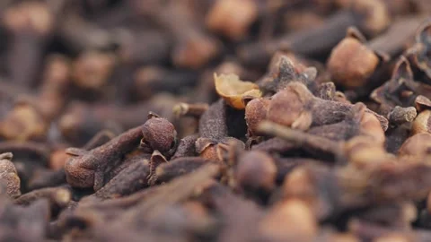 Close shot of cloves, View of cloves over a white background Stock-Footage 147691020