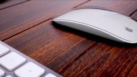 A Close up shot of computer keyboard panning from right to left Stock Footage 155304170
