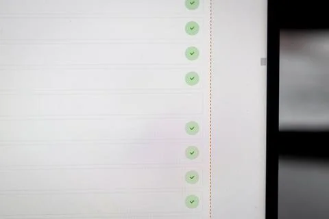 Close up shot of computer screen showing file upload progress. Technology 스톡 사진