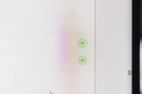 Close up shot of computer screen showing file upload progress. Technology Stock Photos