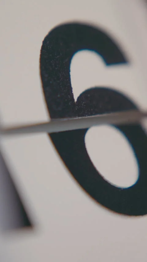 Close-up shot of date number field on a flip calendar rapidly changing Stock Footage 318837094