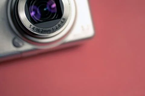 Close up shot of a digital camera Stock Photos
