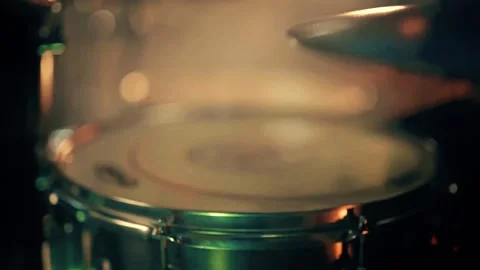 Close up shot of drum kit and drummer from various angles Video stock 130306020