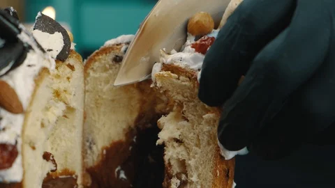 Close up shot of the easter with pumpkin seeds and almonds Stock Footage 128589040