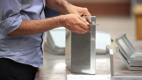 Close up shot of engineer are checking component in factory. Video stock 315264980