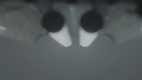 Close up shot of flickering fluorescent lights Stock Footage 136334865