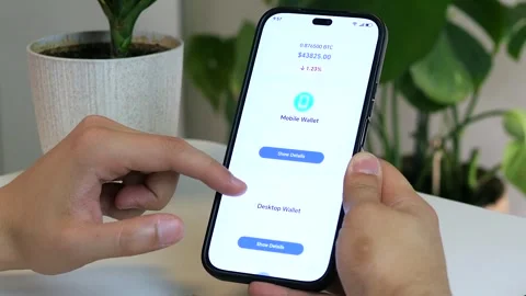Close-up shot focusing on a savings-oriented cryptocurrency account within a Stock Footage 315210560