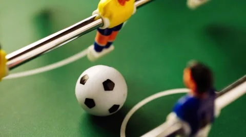Close up shot of a foosball game table  動画素材 47404761