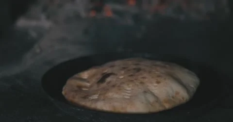 Close-Up Shot of Freshly Baked Bread Stock Footage 300067368