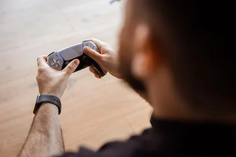 Close-up shot of a game controller Stock Photos
