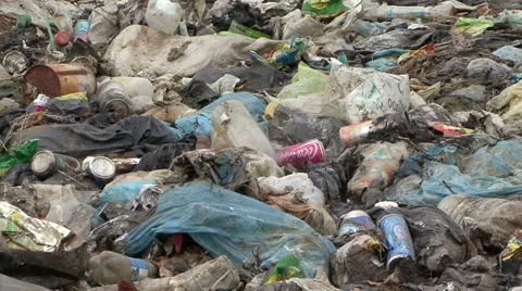 Close shot of a garbage dump_01_Archive footage_2012 Stock Footage 43166334