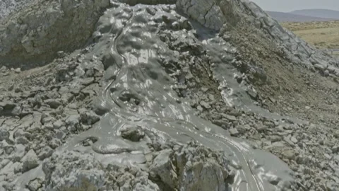 Close-Up Shot of Gobustan Mud Volcano – 4K Azerbaijan Footage Видео 321706647