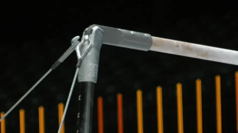 Close up shot of gymnastics bars Stock Footage 32716078
