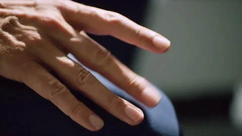 Close up shot of a hand. Stock Footage 129401555