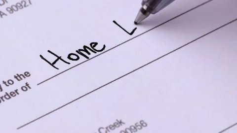 Close-up Shot Of A Hand Writing A Check Stock-Footage 207316617