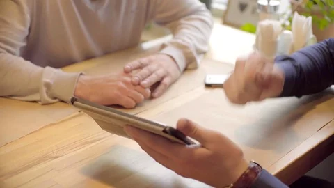 Close up shot of hands shaking as project approved Stock Footage 72621132