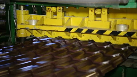 Close up shot heavy factory machine tool at work Stock Footage 67094339