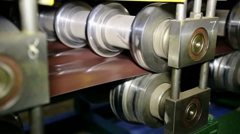Close up shot heavy factory machine tool at work Stock Footage 67094541