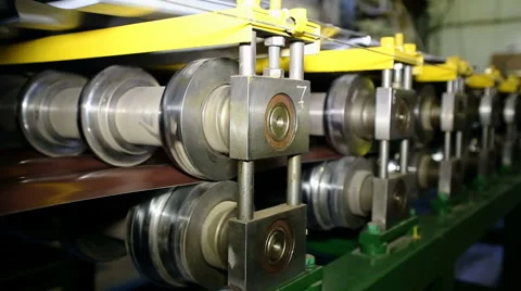 Close up shot heavy factory machine tool at work Stock Footage 67094606