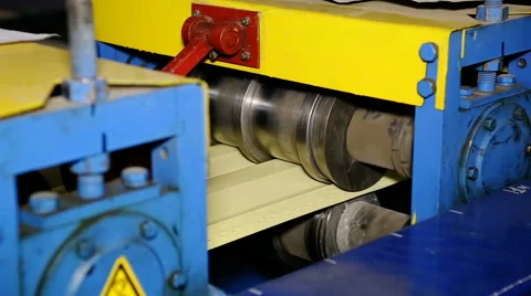Close up shot heavy factory machine tool at work Stock Footage 67095259