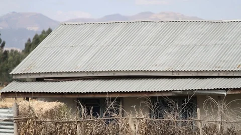 Close up shot of a house. Stock Footage 97105507