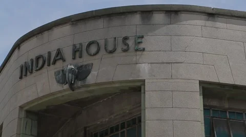 Close Up Shot of India House Building Sign in Georgetown, Malaysia Stock Footage 48140853