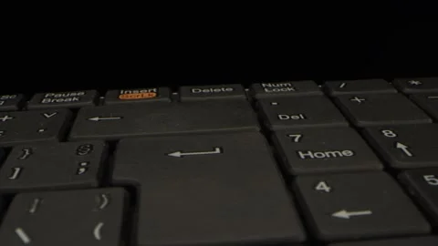 Close up shot of a keyboard Stock Footage 149247743