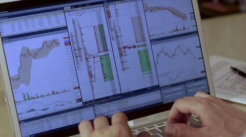 Close-up shot of lap-top computer screen Stock-Footage 68791354