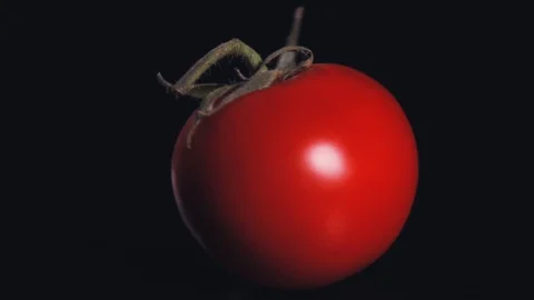 Close shot of a large red tomato. Stock Footage 112595636