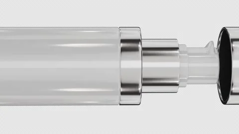 Close up shot of luxury serum pump bottle, pan camera along porduct mockup Stock Footage 334232313