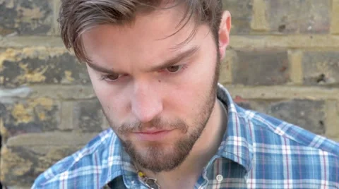 Close up shot of male vaping e cigarette Stock Footage 55151784