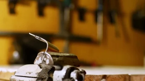 Close up shot of a man hands grinding Video stock 73136354